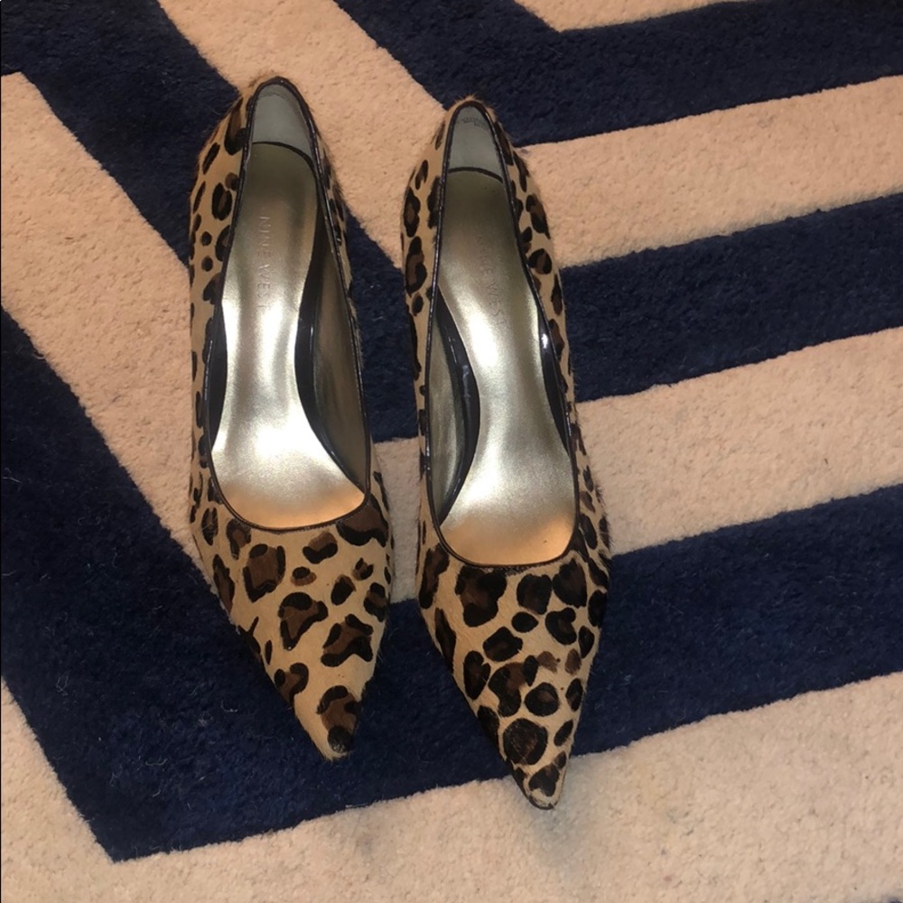 Leopard Hair (faux) Pumps